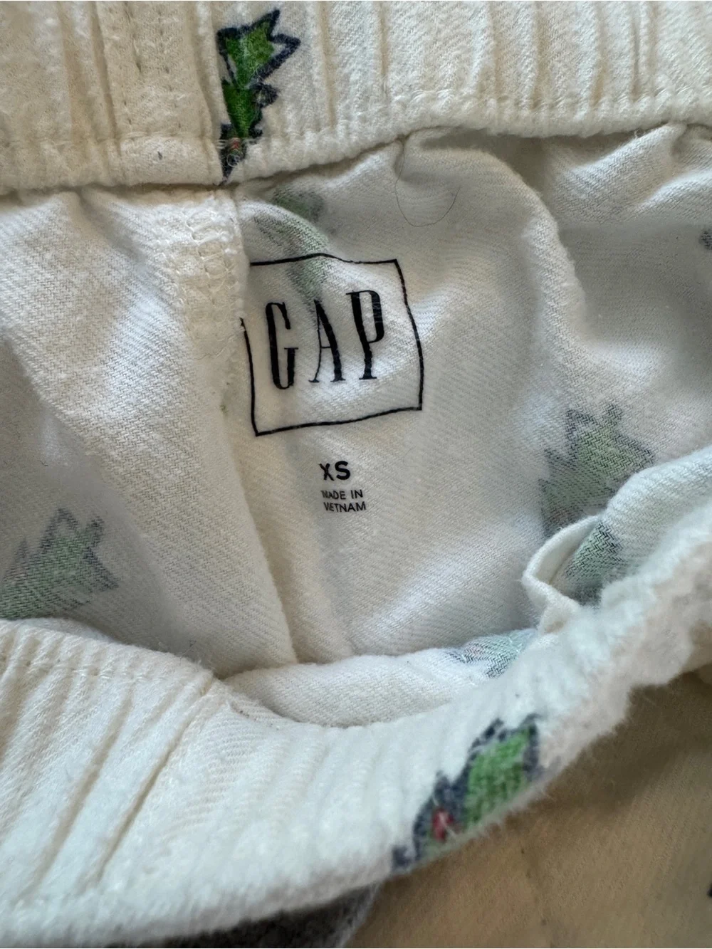 Gap Men’s XS Christmas Tree Flannel Pajama Lounge Pants